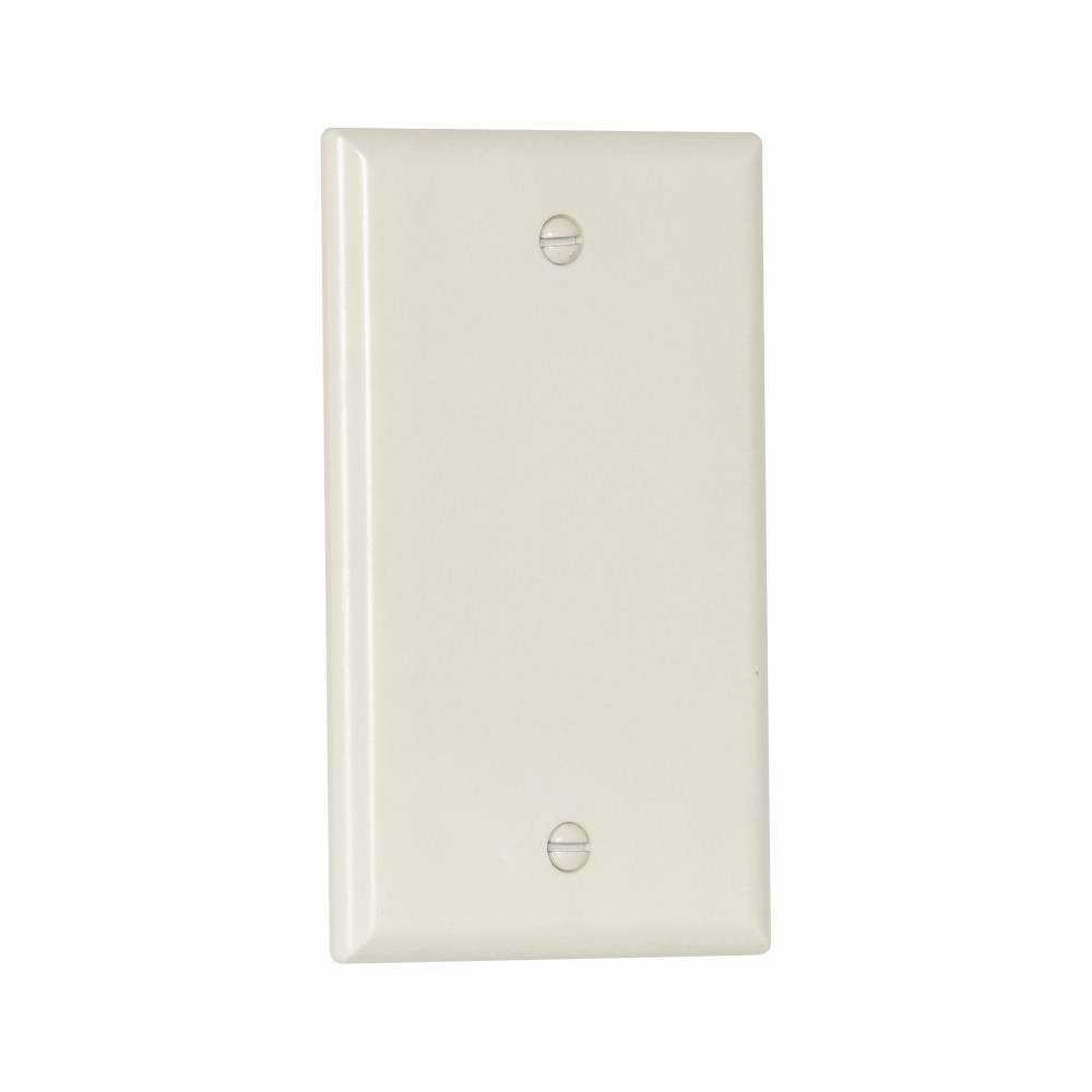 EATON Arrow Hart™ Eaton Wiring Devices 2129A 2000 Standard Blank Wallplate, 1 Gangs, 4-1/2 in H x 2-3/4 in W, Thermoset, Almond