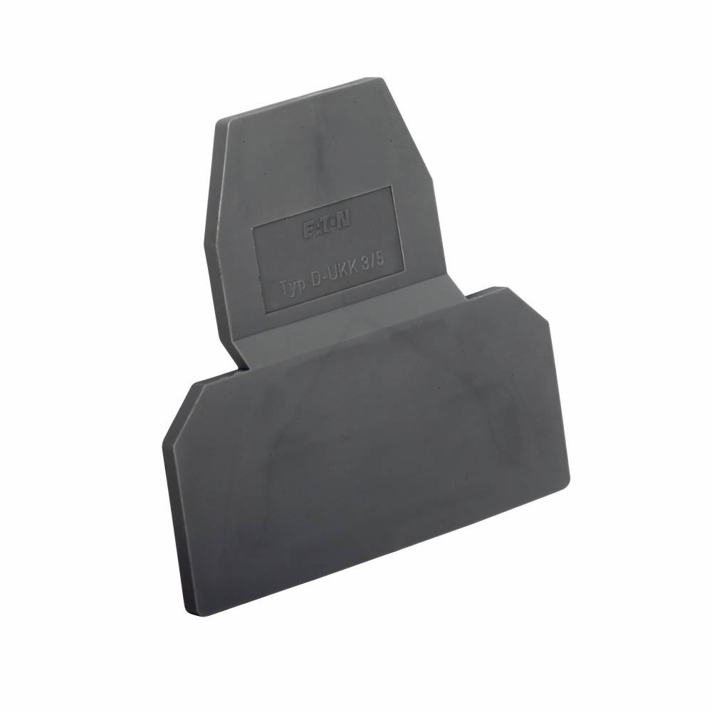 EATON XBACUKK35 End Cover, For Use With XB Series XBUKK4DI0 Screw Connection Disconnect and Component Terminal Block, Gray