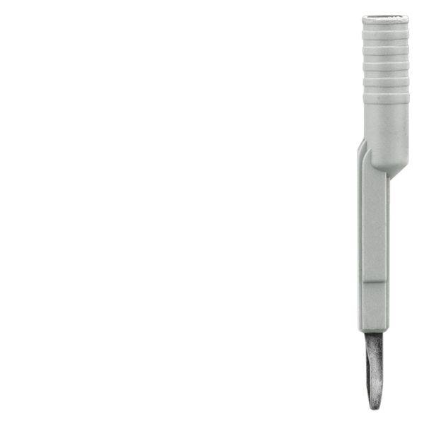 Siemens 8WH90100JB00 Test Adapter, For Use With 4 mm Dia Test Plug, 8WH Terminal Block, 1-Pole, Gray