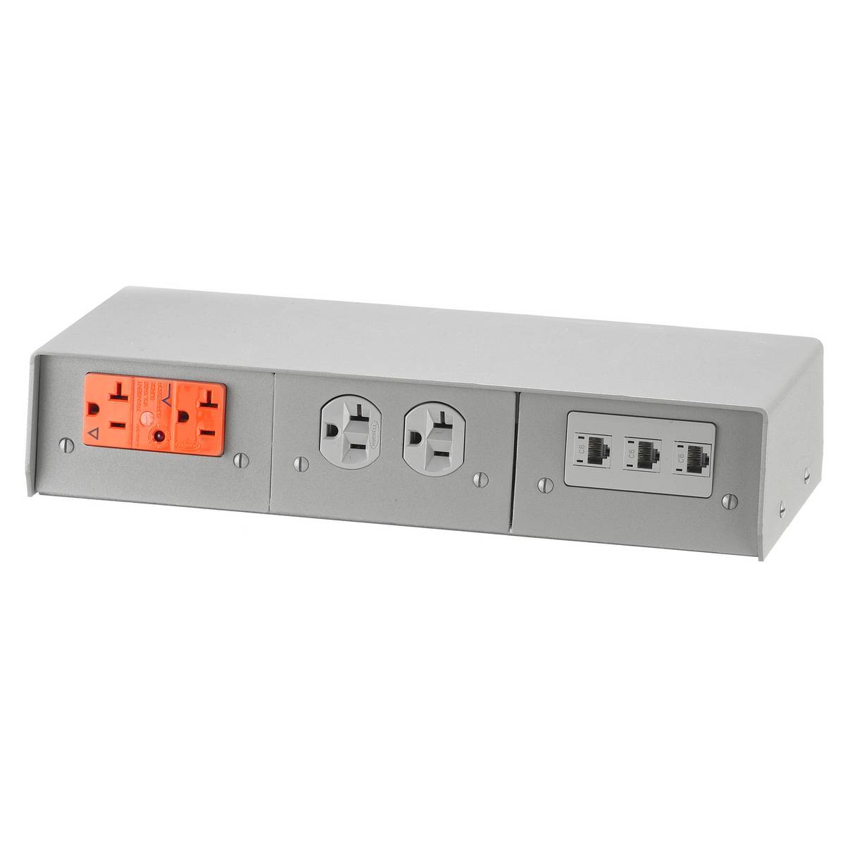 Wiring Device-Kellems FR680GYA 6-Gang Standard Sized Frpt Pedestal, For Use With PT27A/PT7XC Fire Rated Poke Through, Composite