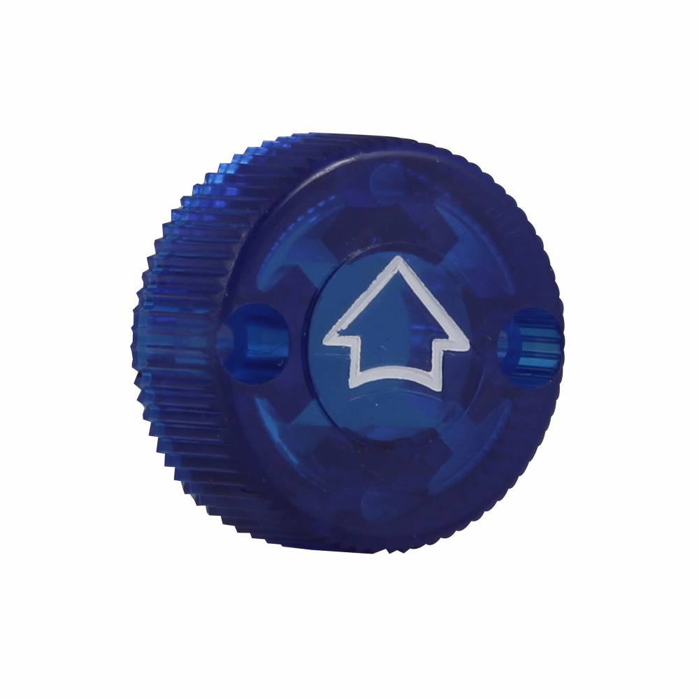 EATON 10250TEL Blank Heavy Duty Oiltight/Watertight Operator Knob, 30.5 mm, NEMA 1/2/3/3R/4/4X/12/13/IP65 NEMA Rating, Round Shape, Plastic