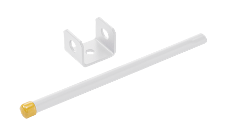 Hoffman LRPW DCR Retaining Post Kit, 7 in L, For Use With Cable Pathway, Steel, White