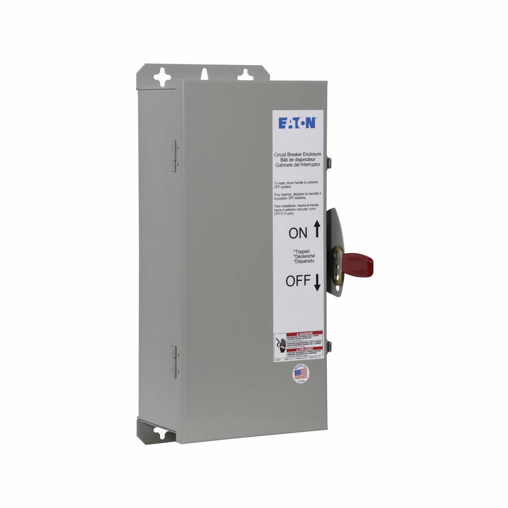 EATON JFDN100E C Series Dustproof Earth Leakage Circuit Breaker Enclosure, 9.16 in W x 19.91 in D x 9.31 in H, NEMA 3R/4/4X/12