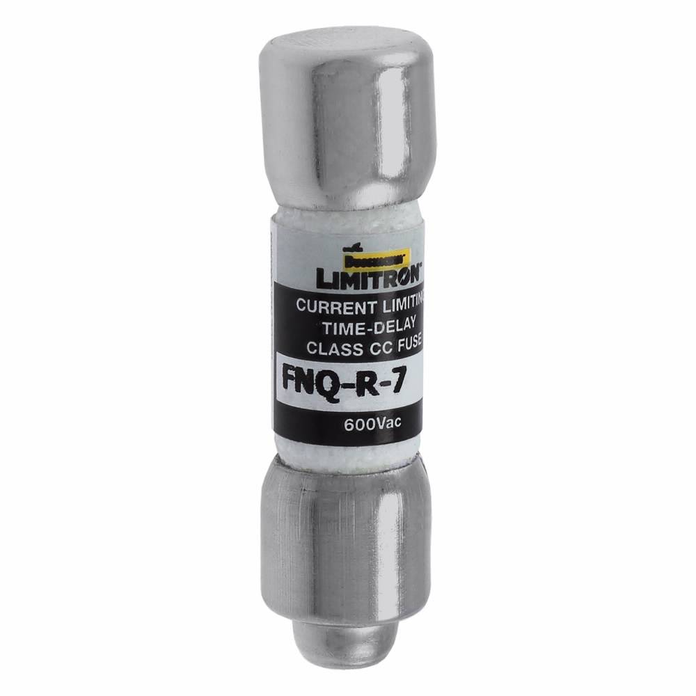 Bussmann Limitron™ CC-Tron® FNQ-R-7 Advanced Protection Current Limiting High Inrush Low Voltage Time Delay Fuse, 7 A, 600 V, 200 kA Interrupt, CC Class, Cartridge Body