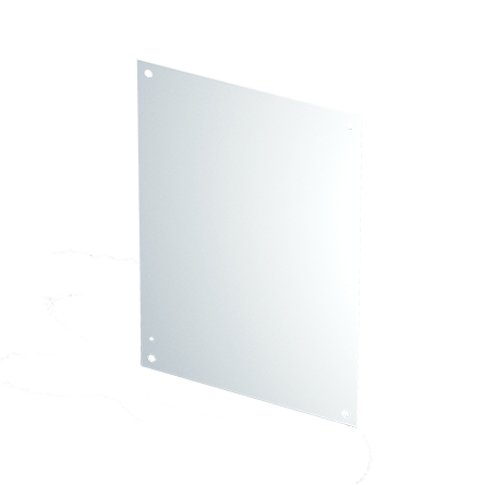 Hoffman A20N12MP PNLT1 Enclosure Panel, 17 in W x 10-1/2 in H, 14 ga Steel, White