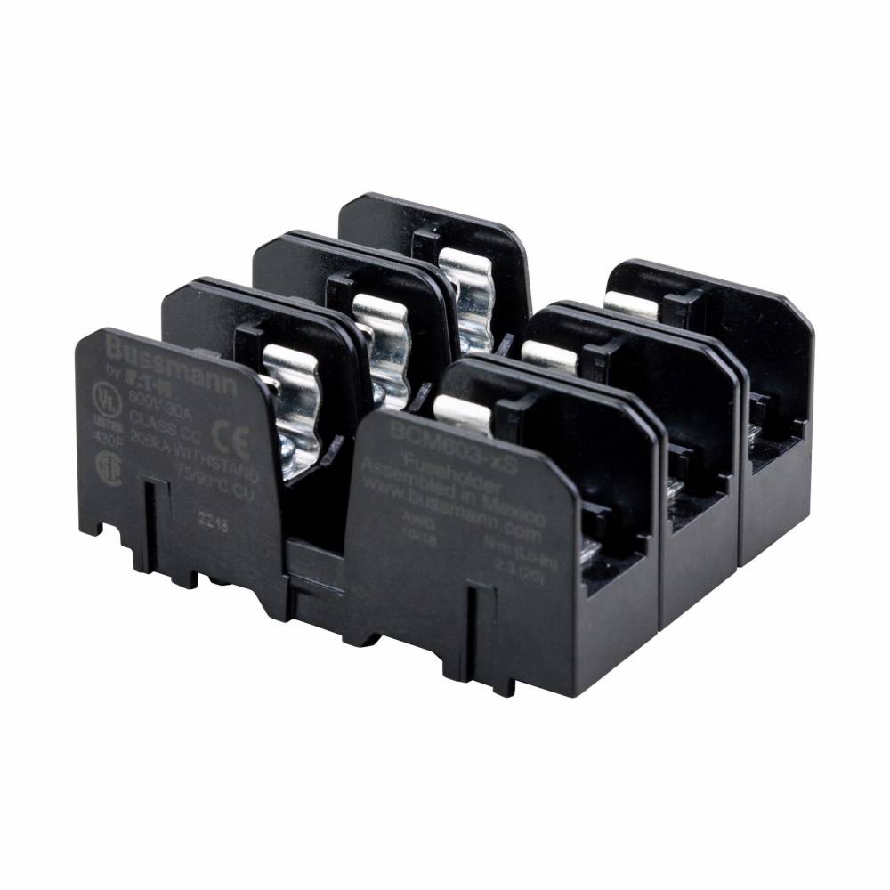 Bussmann BCM603-3S Modular Fuse Block, Class: CC, 3 Poles