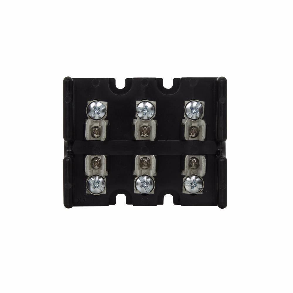 Edison T30030-3SR Open Fuse Block, 300 VAC/VDC, 30 A, Class: T, 10 AWG Cu Wire, 3 Poles