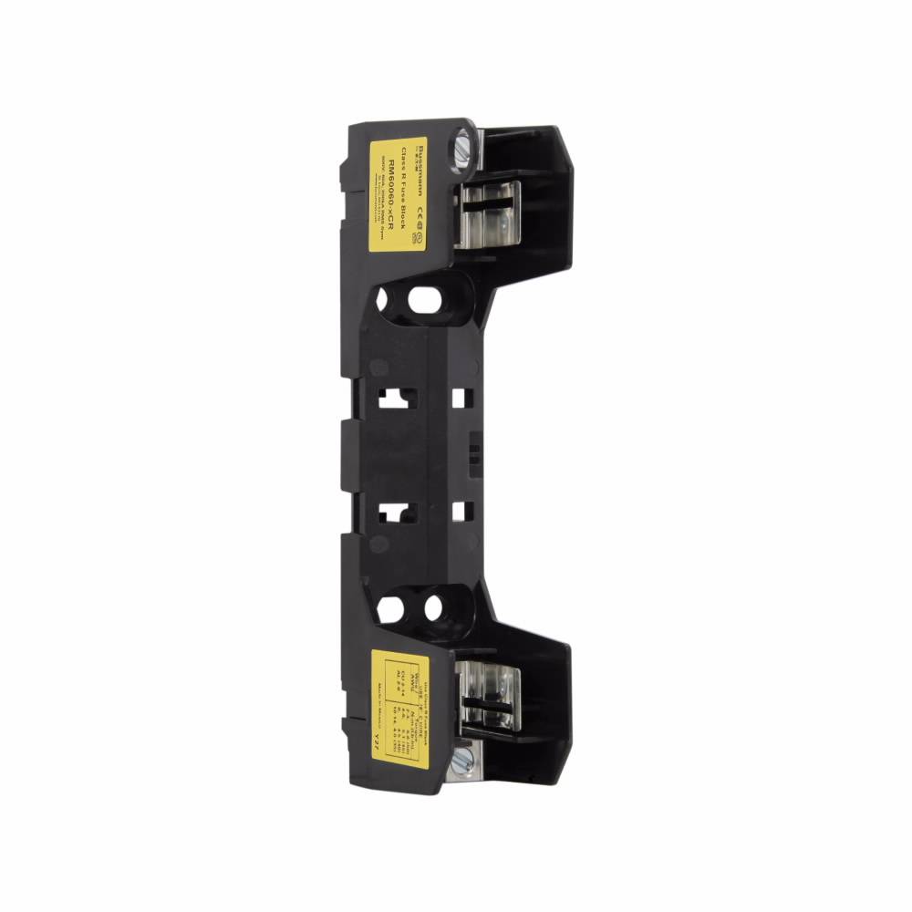 Edison RM60060-1CR Modular Knife Blade Fuse Block, 600 VAC, 60 A, Class: R, 14 to 2 AWG, 8 to 2 AWG Wire, 1 Pole