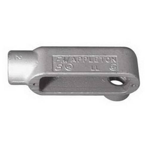 Appleton® UNILETS™ LL18 Type LL Conduit Outlet Body, 1/2 in Hub, Form 8, 5 cu-in, Grayloy Iron, Triple Coated