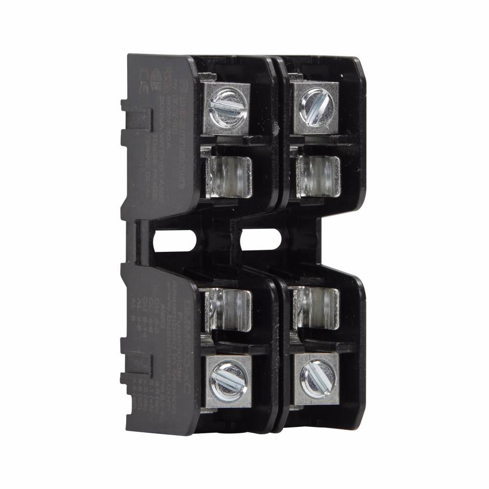 Bussmann BMM603-2C BMM Modular Fuse Block, 600 V, 30 A, 2 Poles