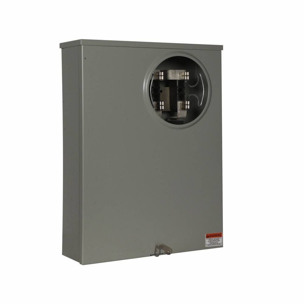 EATON 1005815ACH 1-Position 3-Wire Instrument Rated Meter Socket, 600 VAC, 200 A, 1 ph Phase