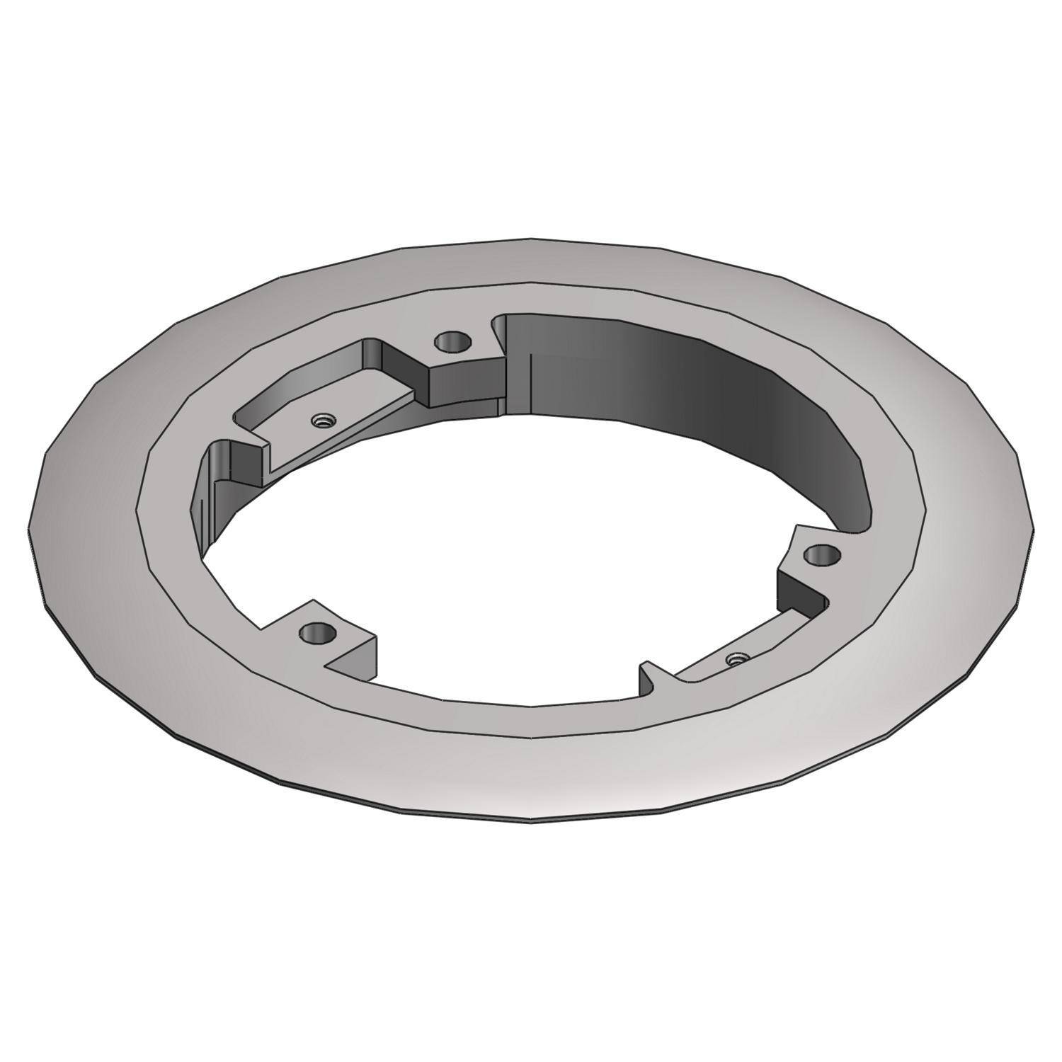 Steel City® P-60-CP-AL 1-Piece Carpet Plate, 5-11/16 in Dia, Aluminum