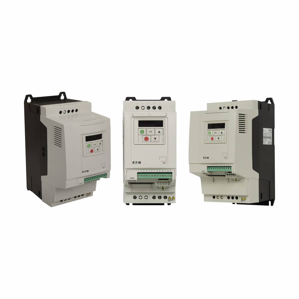 EATON PowerXL™ DA1-12011FB-B66C Advanced Adjustable Frequency Drive, 230 V, 11 A, 3 hp, 7.1 in W x 9.42 in D