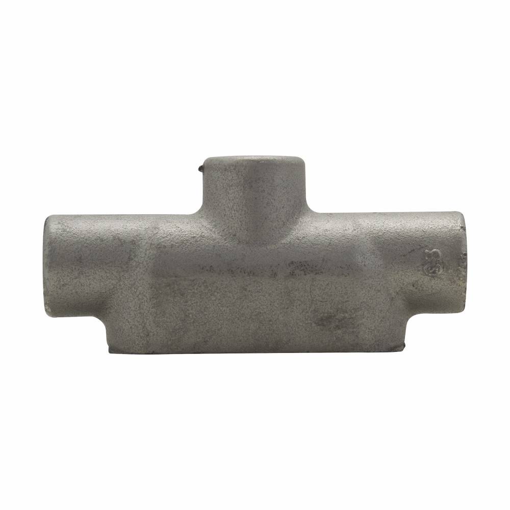 Crouse-Hinds Condulet® TB67 Type TB Conduit Outlet Body, 2 in Hub, 7 Form, Feraloy Iron Alloy, Electro-Galvanized/Aluminum Acrylic Painted