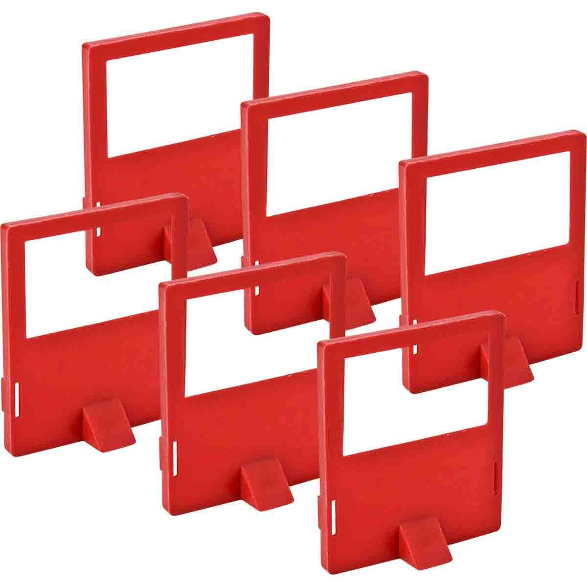 Brady® 65406 Lockout Cleat, For Use With 65397 480/600 VAC Clamp-On Breaker Lockout Device, LOTO-17 Polypropylene, Red