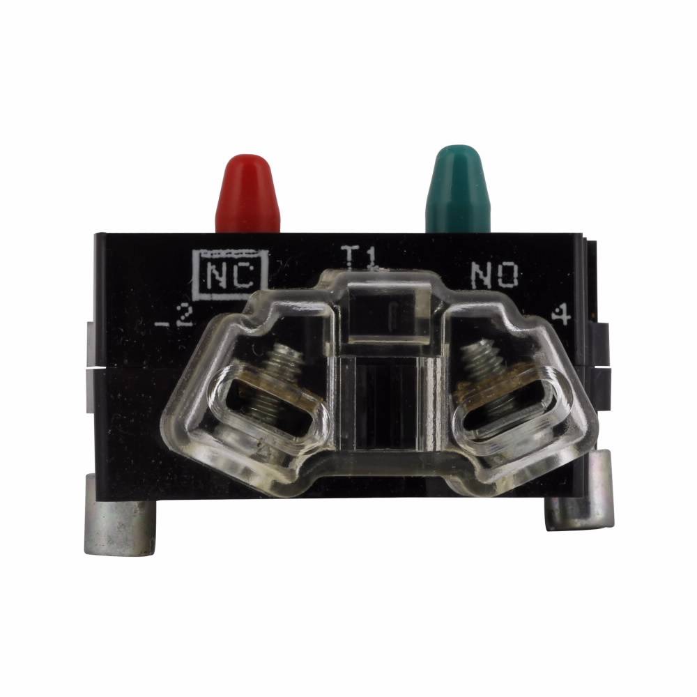 EATON 10250T1EP Low VOC Multi-Purpose Contact Block, 30.5 mm, 1NO-1NC Contact, 0.5 A at 120 VAC/VDC Contact, Palladium Contact, Gray