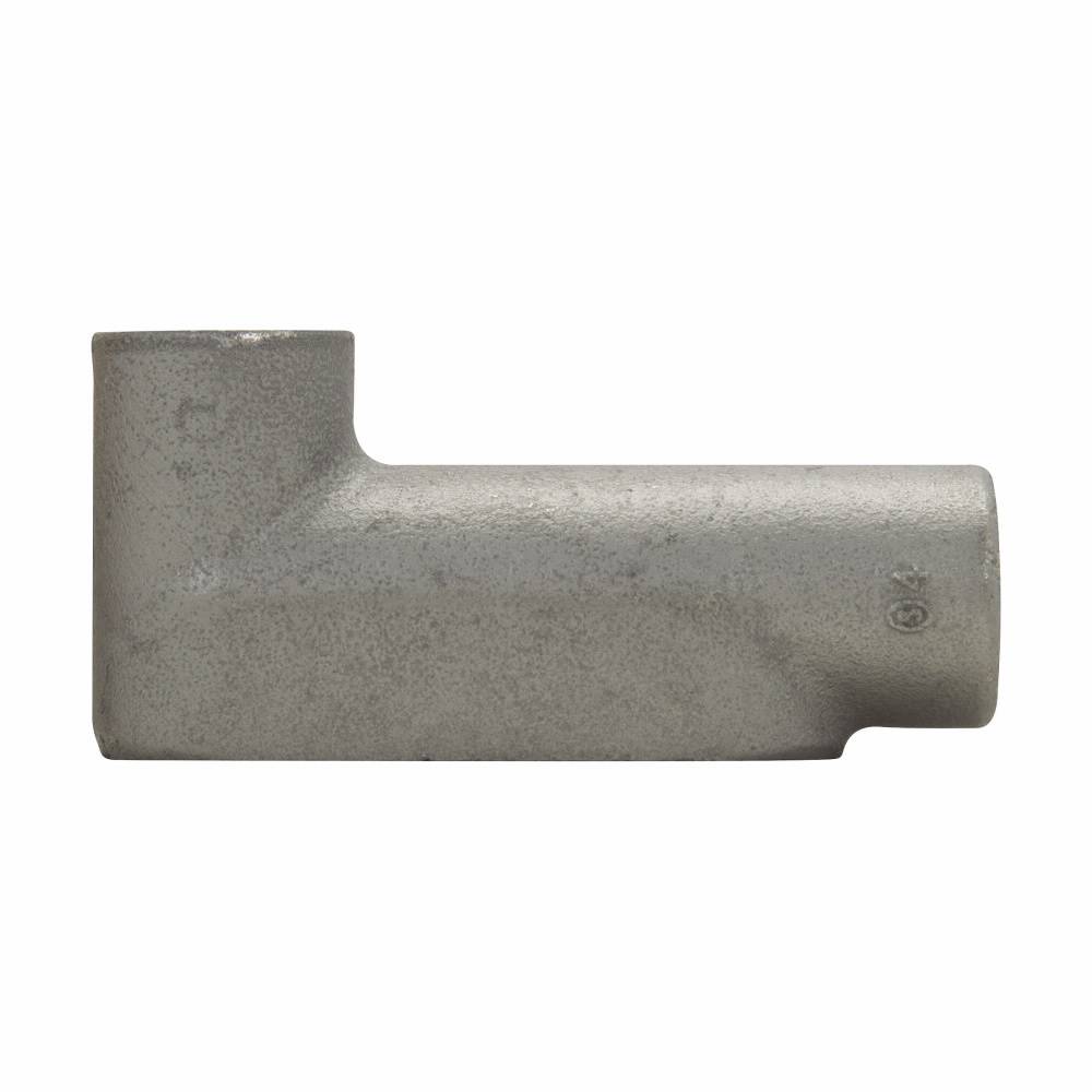 Crouse-Hinds Condulet® LB107 Type LB Conduit Outlet Body, 4 in Hub, 7 Form, Feraloy® Iron Alloy, Aluminum Acrylic Painted/Electro-Galvanized