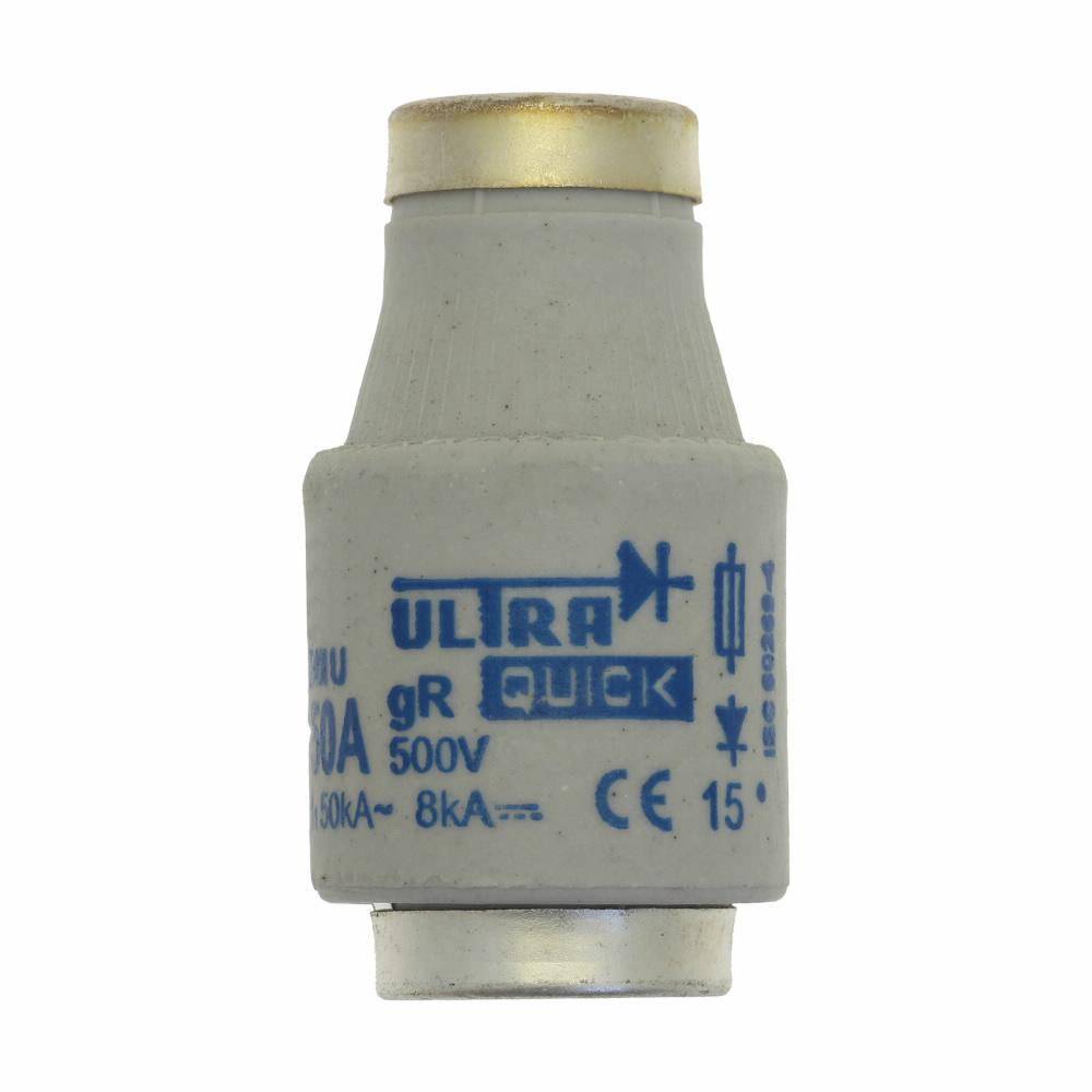 Edison 50D33R D Series Non-Indicating Ultra Rapid Fuse, 500 VAC, 50 A