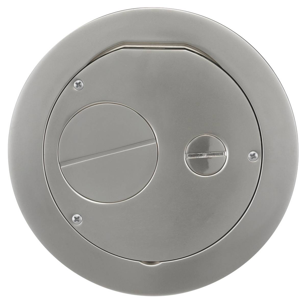 Wiring Device-Kellems SystemOne S1R6FFCVRNKL Fire-Rated Furniture Feed Standard Sized Poke-Through Cover, 7-1/2 in Dia, 8.59 in D, Composite