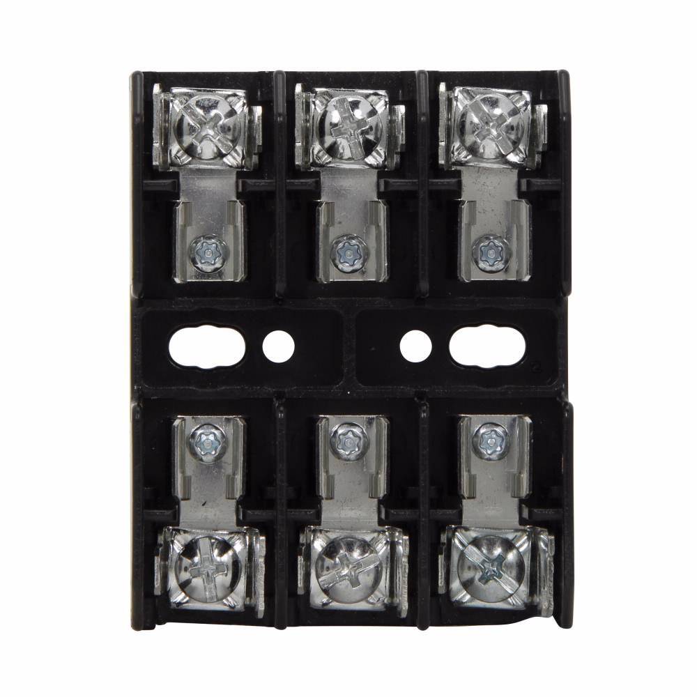 Edison BG3013PQ Open Style Fuse Block, 600 VAC/VDC, 15 A, Class: G, 18 to 10 AWG Wire, 3 Poles