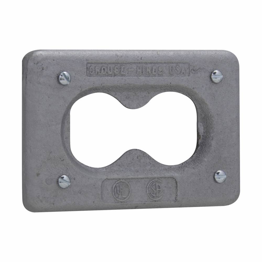 Crouse-Hinds DS23G DS Series Electric Box Cover With Gasket, Feraloy® Iron Alloy