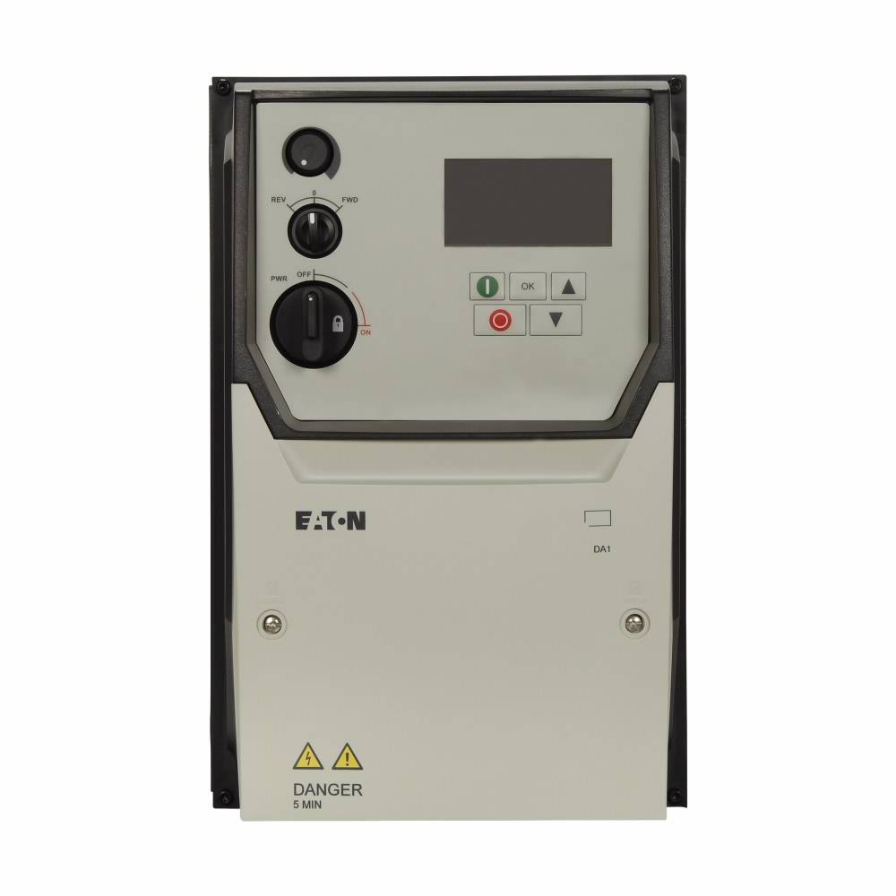 EATON PowerXL™ DA1-34018FB-B6SC Advanced Adjustable Frequency Drive, 400 V, 18 A, 15 hp, 7.1 in W x 9.42 in D