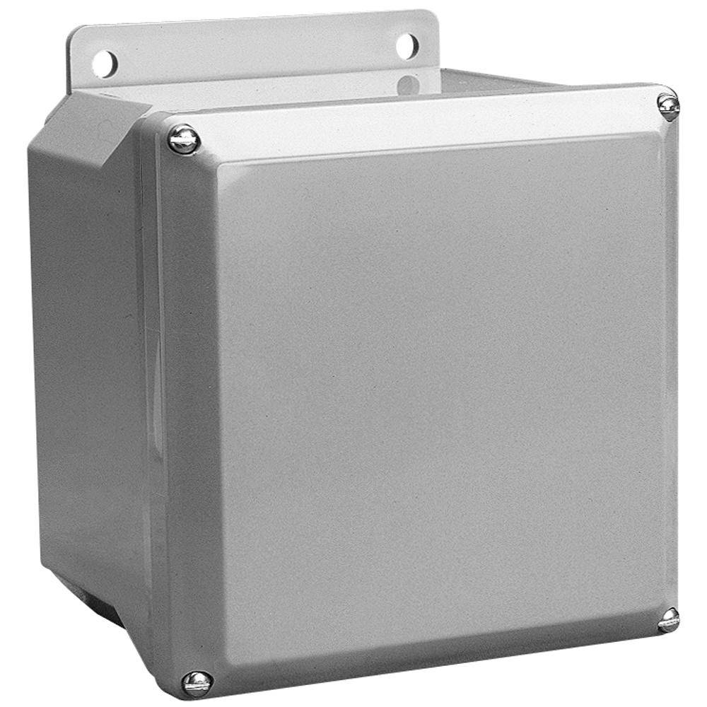Carlon® NS1084 Nema Enclosure, 8 in W x 4 in D 10 in H, NEMA 1/2/3/3S/3X/3SX/4/4X/12 NEMA Rating, Polycarbonate