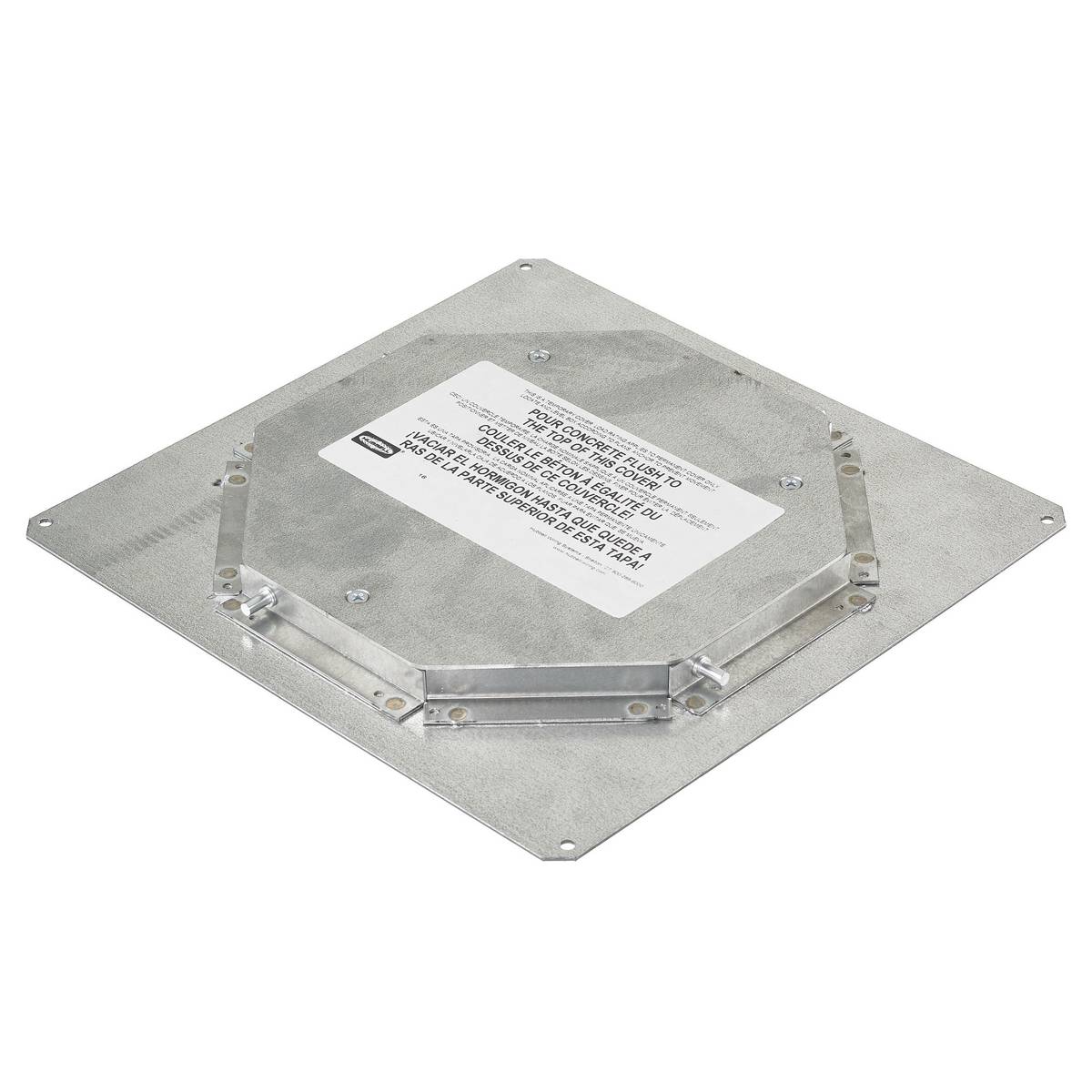 Wiring Device-Kellems CFB10GS1R8ADAPT CFB Corrosion Resistant Floor Box Cover Adapter, 10.66 in L x 10.95 in W, Stamped Steel