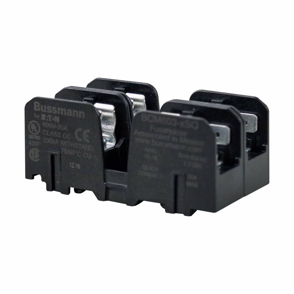 Bussmann BCM603-2SQ Modular Fuse Block, Class: CC, 2 Poles