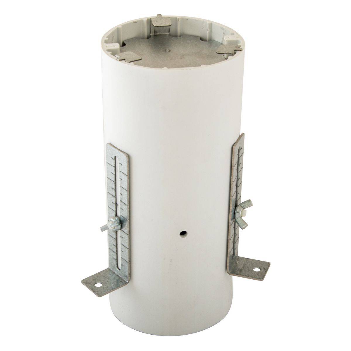 PREMISE WIRING Scrubshield® SystemOne® S1R4PPT Recessed Standard Sized Pre-Pour Tube, 4 in Core Hole, Plastic, White