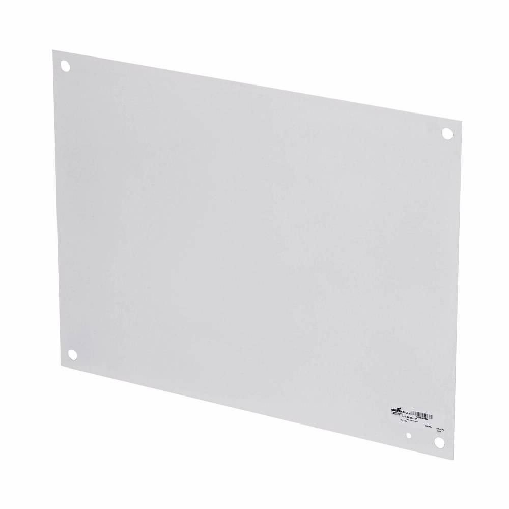 B-Line AW2020P Flat Square Panel, 17 in W x 17 in H, Steel, White