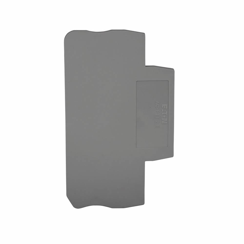 EATON XBACPTT25 End Cover, For Use With XB Series XBPTT25/XBPTT25PE Spring Cage Connection Double Level Block, Gray