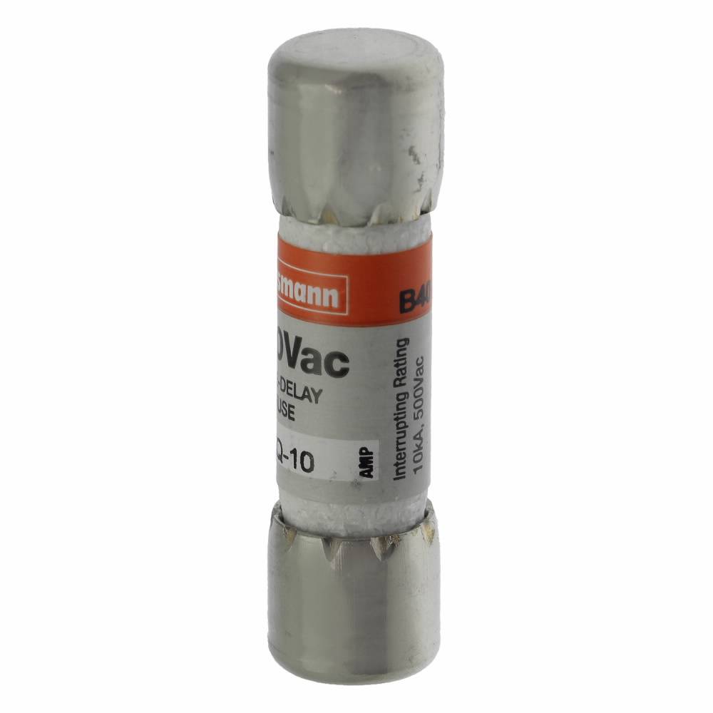 Bussmann Tron® FNQ-10 Time Delay Fuse, 10 A, 500 VAC, 10 kAIC Interrupt, Class: Supplemental, Cartridge Body