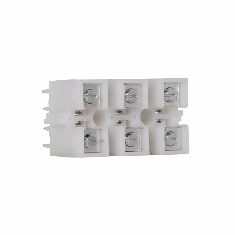 EATON TBA100 NEMA Modular High Current Terminal Block, 600 V, 175 A, 14 to 2/0 AWG Wire, 3 Poles, Base/TBA Rail Mount