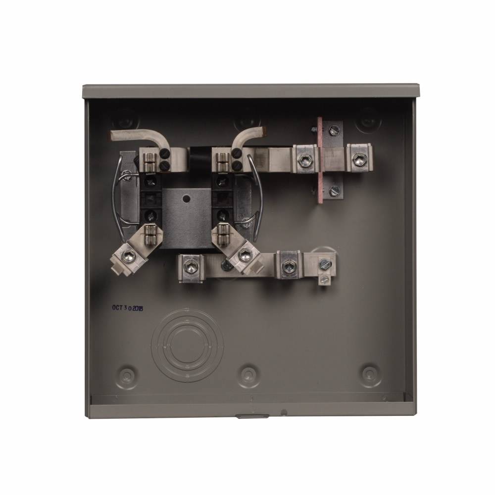 EATON 1004884ARHCH 1-Position 3-Wire Horn Bypass Meter Socket, 600 VAC, 200 A, 1 ph Phase