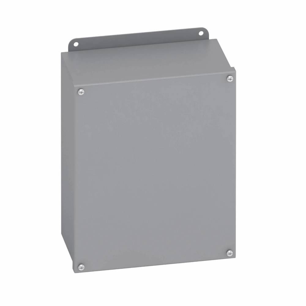 B-Line 664-12SC JIC Enclosure, 6 in W x 4 in D x 6 in H, NEMA 12/IP65 NEMA Rating, Carbon Steel