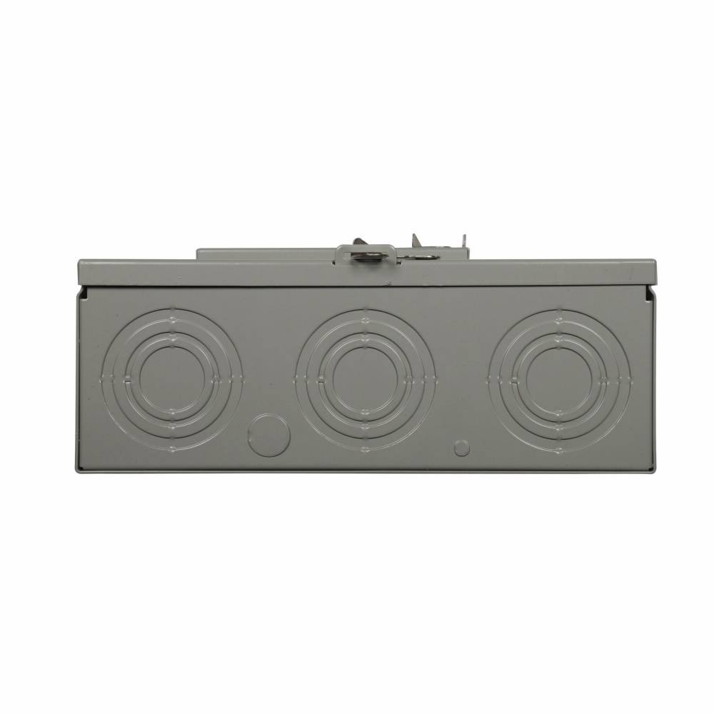 EATON Cutler-Hammer 1009582CH 3-Wire 1-Position Commercial/Residential Service Single Meter Socket With Horn Bypass, 240 VAC, 200 A, 1 Phase