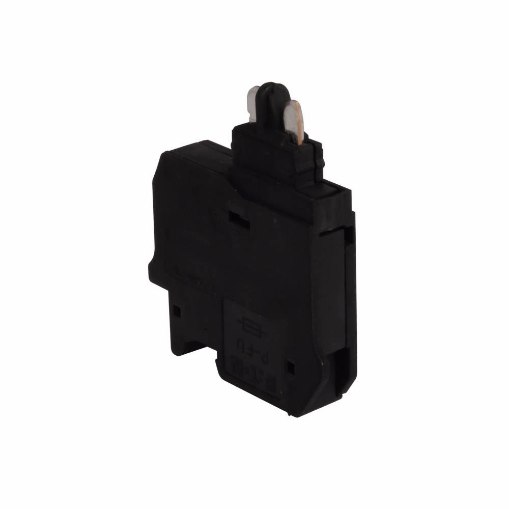 EATON XBPFU Fuse Plug, For Use With Screw Connection Disconnect and Component Terminal Block, 26 to 10 AWG Wire Size, 6.2 mm W Terminal, 500 V 16 A Connection, Black
