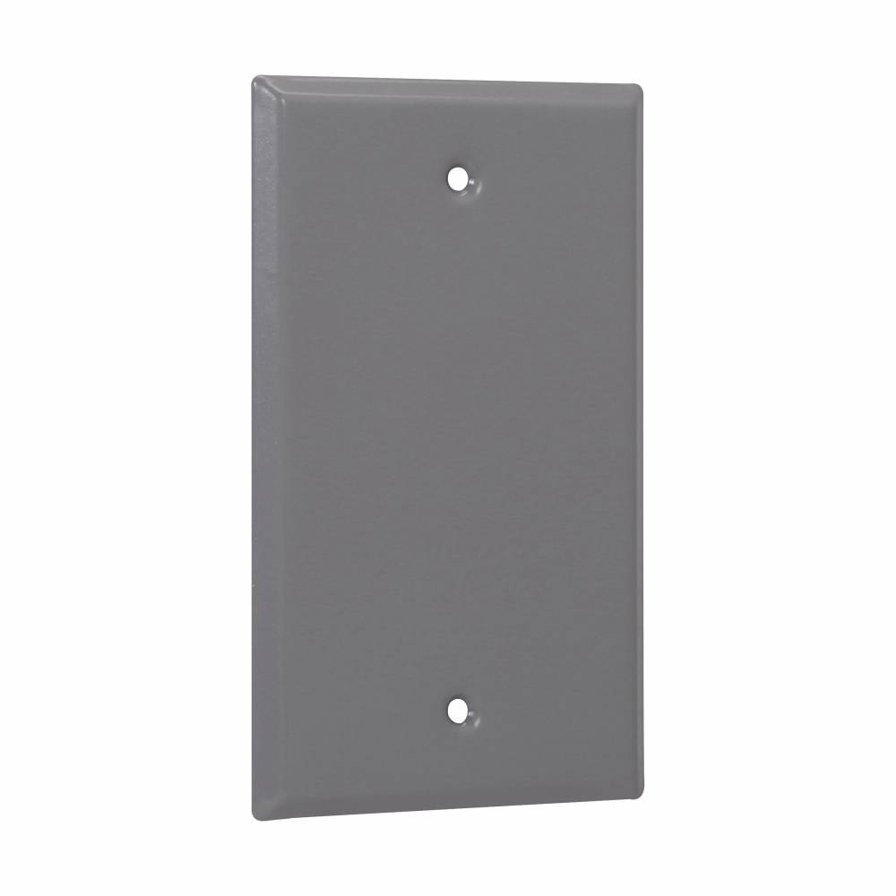 EATON Crouse-Hinds TP7292 Weatherproof Outlet Cover, Blank Cover, Steel