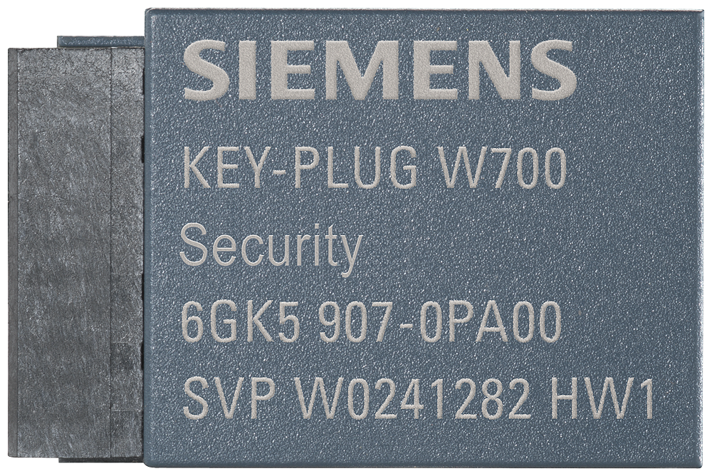 Siemens 6GK59070PA00 Removable Data Storage Key Plug, For Use w/ SCALANCE W700 Security Access Point, -40 to 75 deg C Operating