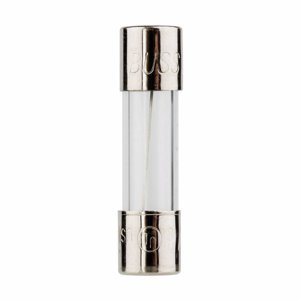 Bussmann AGX-7 Small Dimension Fast Acting Fuse With Nickel Plated Brass End Caps, 7 A, 250 VAC, 200 A, 10 kA Interrupt, Cylindrical Body