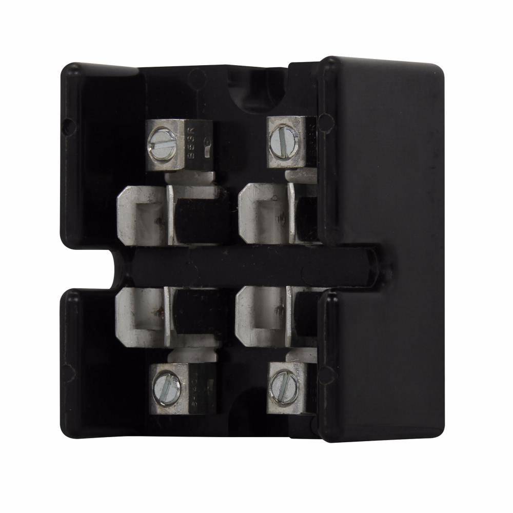 Edison T30030-2CR Open Style Fuse Block, 300 VAC/VDC, 1/2 to 30 A, T Class, 2 AWG Wire, 2 Poles