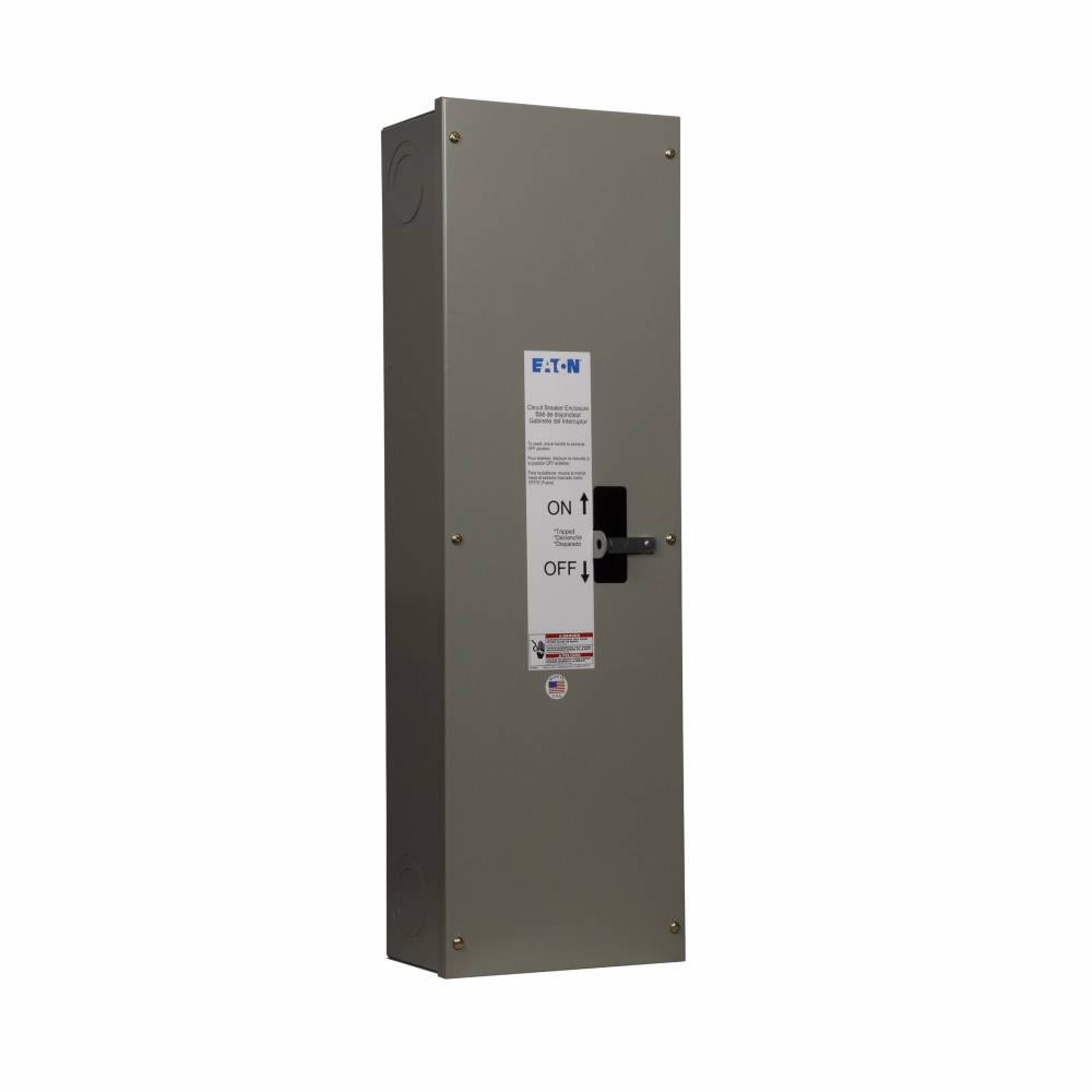 EATON SJDN250 C Series Circuit Breaker Enclosure With Knockout, 7.2 in L x 10.92 in W x 34.7 in H, NEMA 1/3R/4/4X/5/12/12K NEMA Rating, Stainless Steel