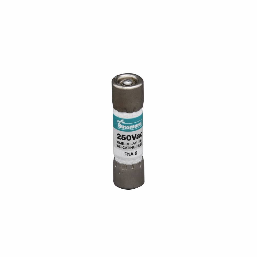 Bussmann Fusetron™ FNA-1-1/8 Supplemental Time Delay Fuse, 1.125 A, 125 VAC, 10000 A Interrupt, Class: Supplemental, Cartridge Body