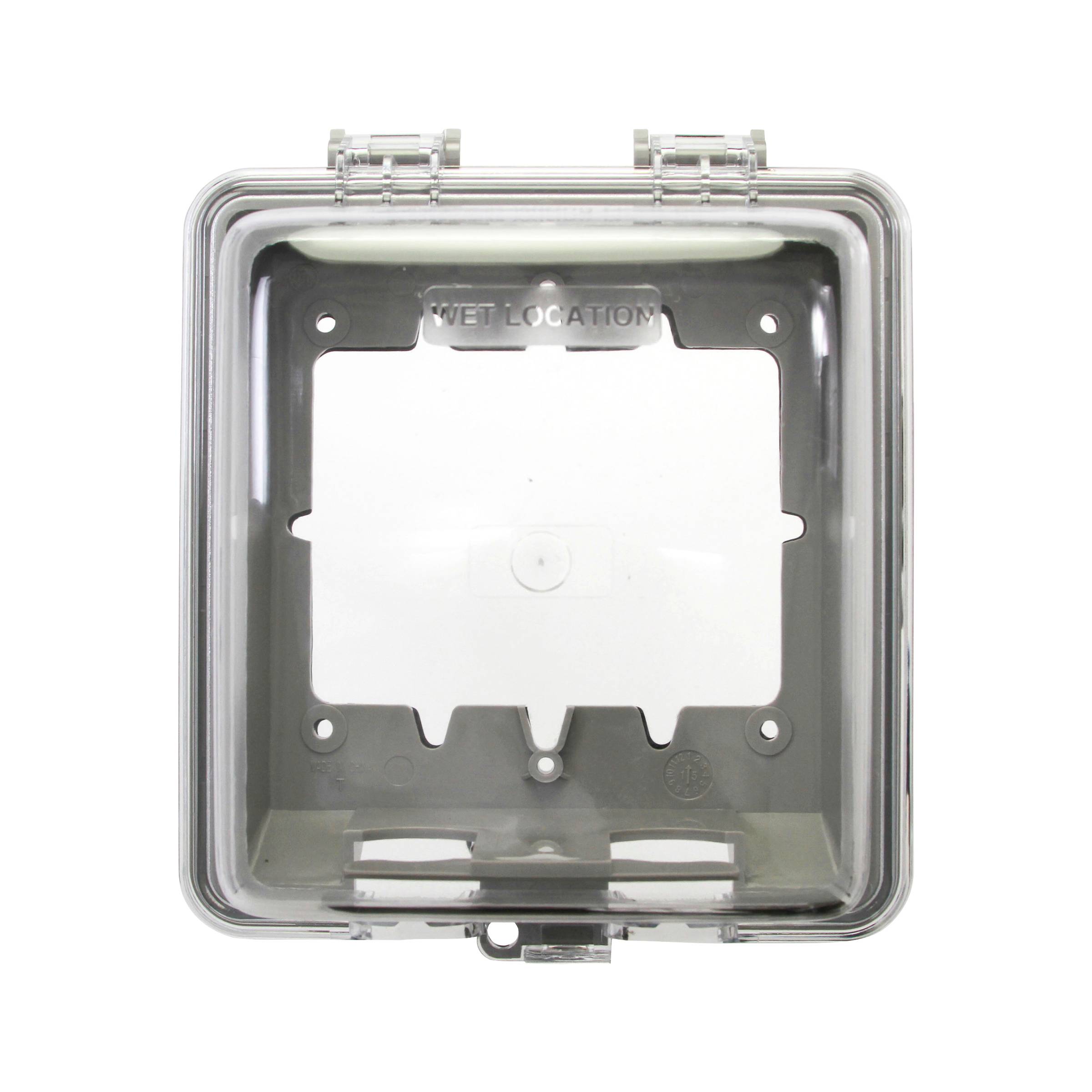 EATON Arrow Hart™ WeatherBox™ Eaton Wiring Devices WIU-2 Weatherproof While-In-Use Cover With (3) Inserts and Self-Closing Lid, 5-3/4 in L x 3-1/4 in D, Polycarbonate 