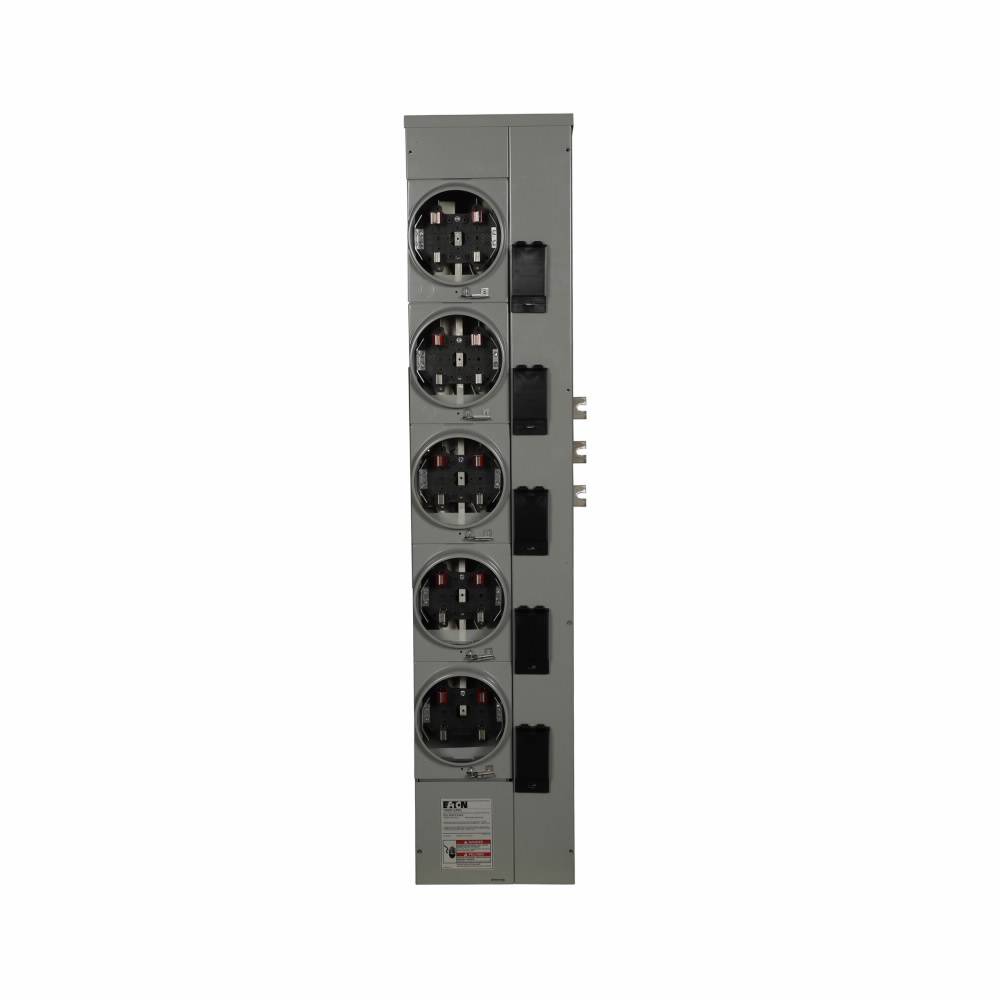 EATON 1MM512RRL 5-Socket Multiple Metering Meter Stack Module, 120/240 VAC, 125 A, 1 ph Phase, NEMA 3R Enclosure