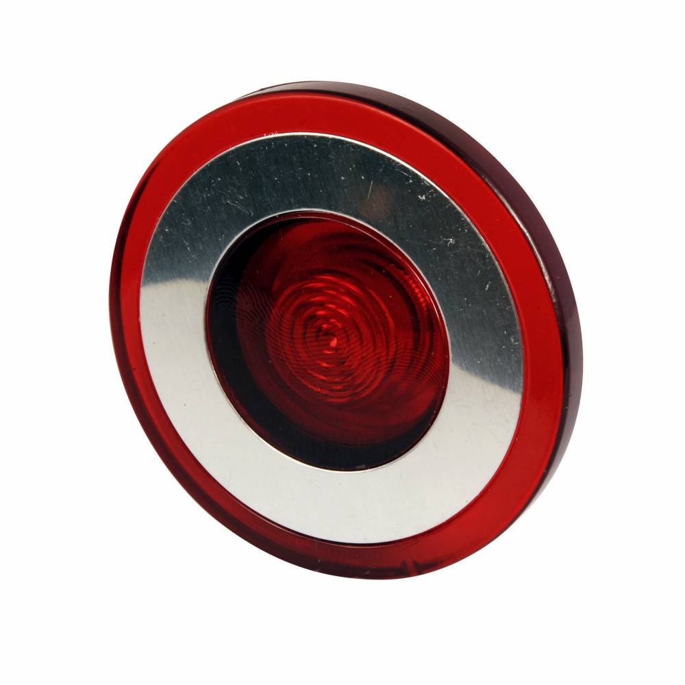 EATON 10250TC47 Blank Heavy Duty Oiltight/Watertight Operator Lens, 40 mm, NEMA 1/2/3/3R/4/4X/12/13/IP65 NEMA Rating, Round Shape, Plastic