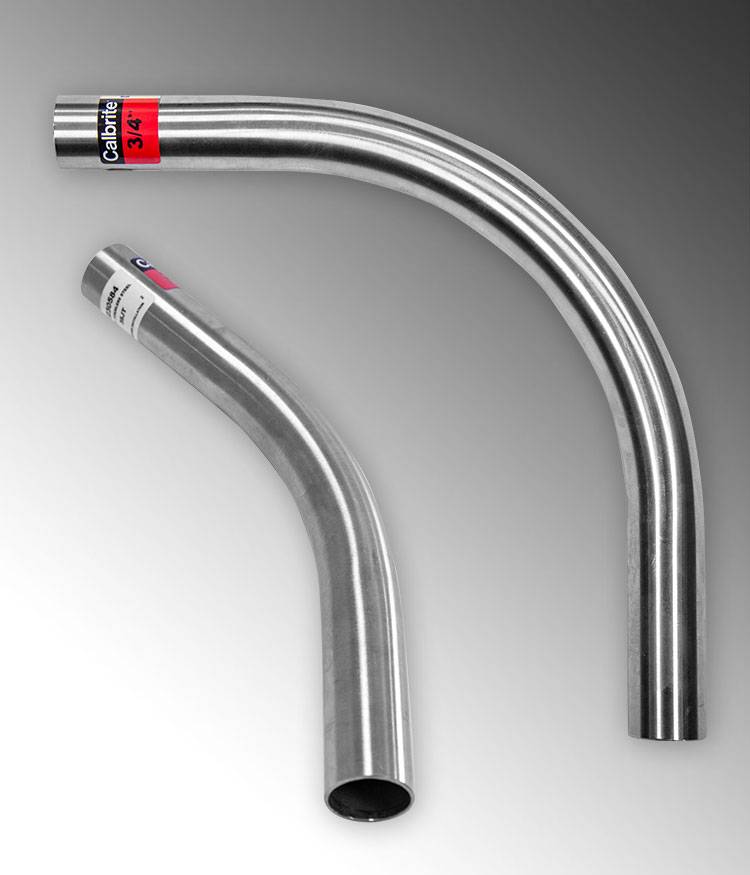 Calbrite™ S60790EL00 Conduit Elbow, 3/4 in Trade, 90 deg, 316 Stainless Steel, Polished Silver