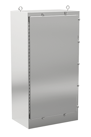 nVent HOFFMAN A72H3124SS6FS A4SL 1-Door Enclosure, 72.06 in L x 31.06 in W x 24.06 in D, NEMA 3/3R/4/4X/12/13 NEMA Rating, 316L Stainless Steel