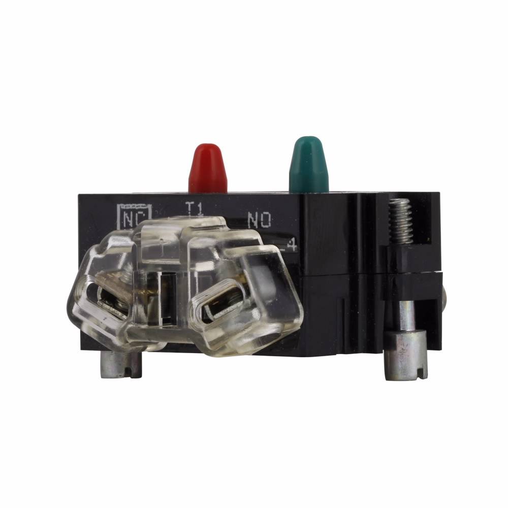 EATON 10250T1EP Low VOC Multi-Purpose Contact Block, 30.5 mm, 1NO-1NC Contact, 0.5 A at 120 VAC/VDC Contact, Palladium Contact, Gray